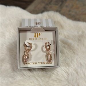 BP Gold and Silver Geometric Earrings